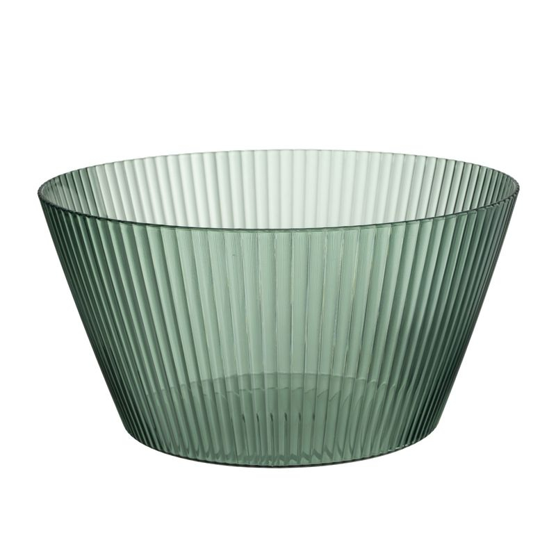 ENSALADERA 22,5CM ACRIL RAYAS VERDE