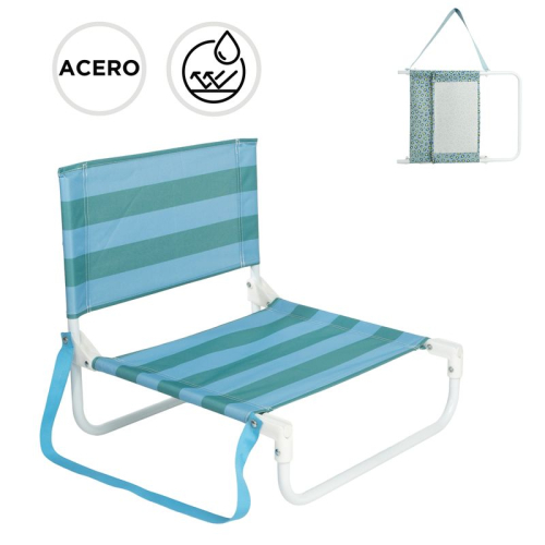 SILLA PLAYA PLEG MINI C/ ASA RAYAS BICOLOR