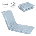 RESPALDO PLAYA PLEGABLE CON ASAS RAYAS AZUL