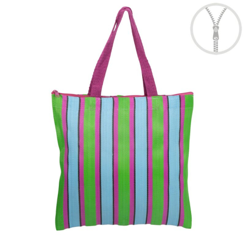 BOLSA PLASTICO RECICLADO RAYAS
