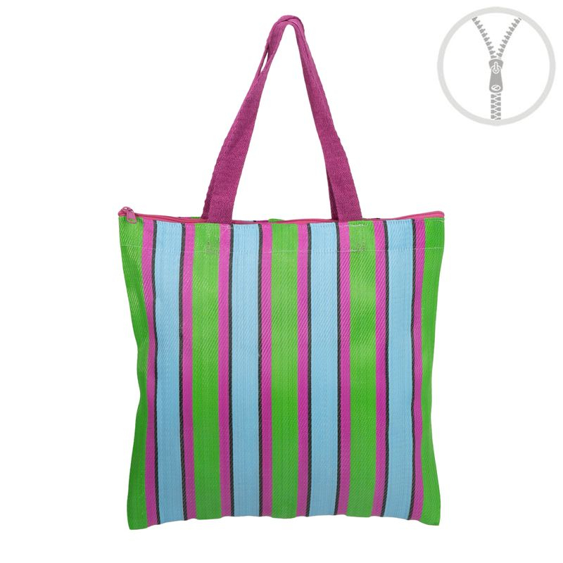 BOLSA PLASTICO RECICLADO RAYAS