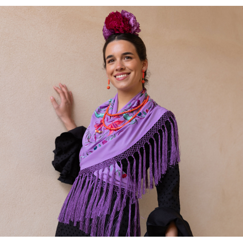 MANTON PURPURA SEVILLA