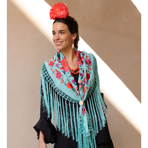 MANTON VERDE AGUA ROCIO