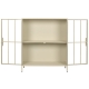 APARADOR BEIGE METAL 85X37X100 CM