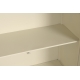 APARADOR BEIGE METAL 85X37X100 CM