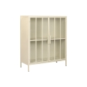 APARADOR BEIGE METAL 85X37X100 CM