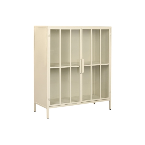 APARADOR BEIGE METAL 85X37X100 CM