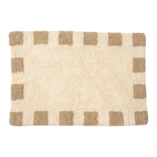 ALFOM BAÑO 40X60CM ONDAS NATURAL CUADROS TOPO