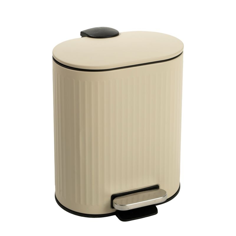 ESCOBILLERO RESINA RAYAS BEIGE