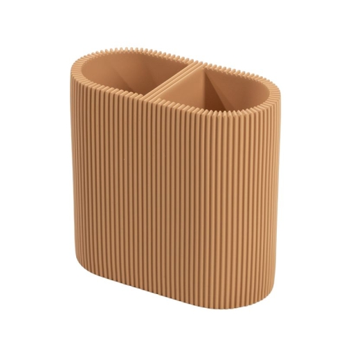 VASO RESINA RAYAS BEIGE