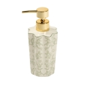 DISPENSADOR JABON ONDAS FLORES VERDE
