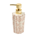 DISPENSADOR JABON ONDAS FLORES BURGUNDY