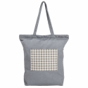 BOLSA AZUL VICHY ALGODON