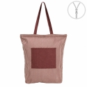 BOLSA GRANATE RAYAS ALGODON