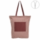 BOLSA GRANATE FLORES ALGODON