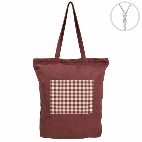 BOLSA GRANATE VICHY ALGODON