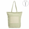BOLSA VERDE VICHY ALGODON