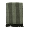 PLAID VERDE RAYAS ALGODON 130X170CM