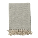 PLAID GRIS ESPIGA ALGODON 130X170CM