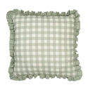 COJIN 45X45CM VICHY VERDE BLOSSOM