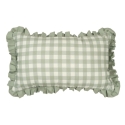 COJIN 50X30CM VICHY VERDE BLOSSOM