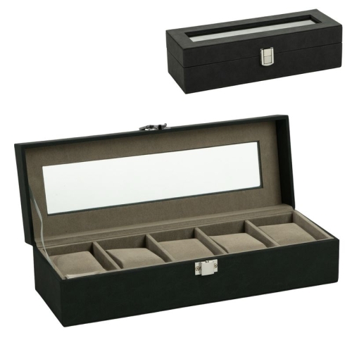 CAJA 5 RELOJES VERDE