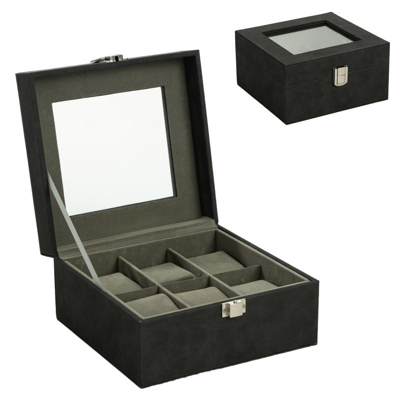 CAJA 6 RELOJES VERDE