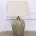LAMPARA 33CM VERDE CERAMICA E14
