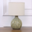 LAMPARA 39CM VERDE CERAMICA E14