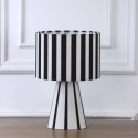 LAMPARA LINO RAYAS BLACK & WHITE E27